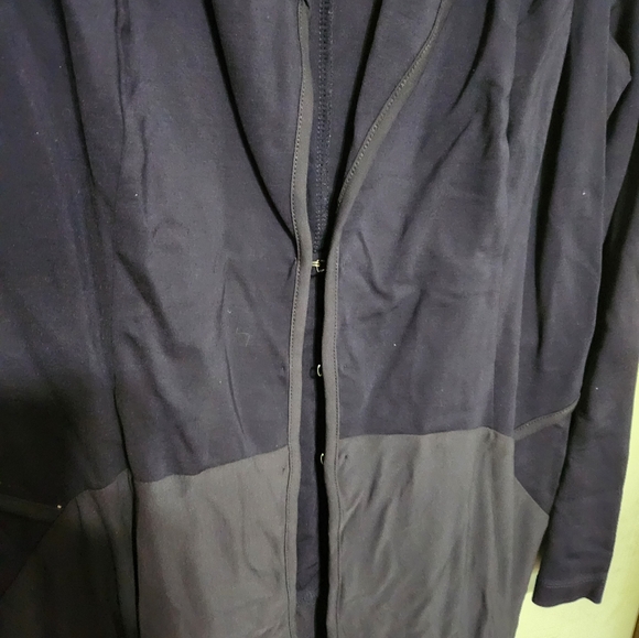 Nic + Zoe Navy Blue Open Front Cardigan - Picture 5 of 11